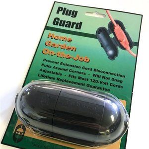 4 pack Tabsco Plug Guard Black Plastic Adjustable Home Garden On-the-Job